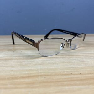 Coach HC5053 (Eulalia) 9182 Eyeglasses Beige Half Rim Frames Only 52-18-140